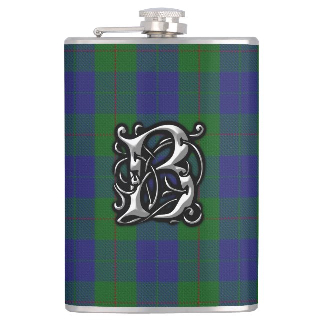 Petaca Clan Barclay Tartan Old Scotland Flask (Anverso)
