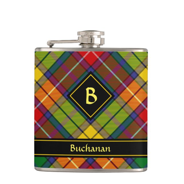 Petaca Clan Buchanan Tartan (Anverso)