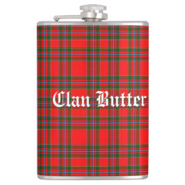 Petaca Clan Butter Tartán y Texto Personalizado