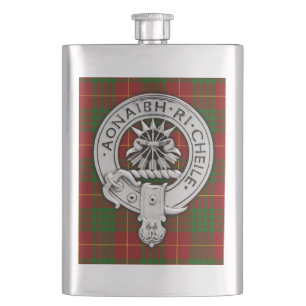 Petaca Clan Cameron Escudo y Tartán