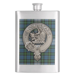 Petaca Clan Campbell Escudo y Vestir Tartán