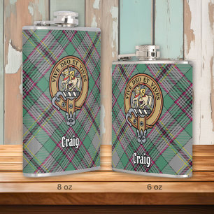 Petaca Clan Craig Escudo por Tartán