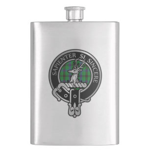 Petaca Clan Davidson Escudo y Tartan Flask