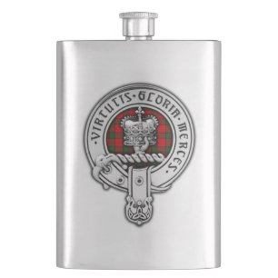 Petaca Clan Donnachaidh (Robertson) Escudo y Tartán