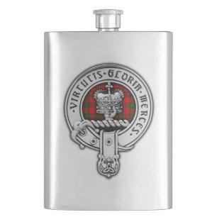 Petaca Clan Donnachaidh (Robertson) Escudo y Tartán