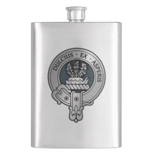 Petaca Clan Ferguson Escudo y Tartan Flask