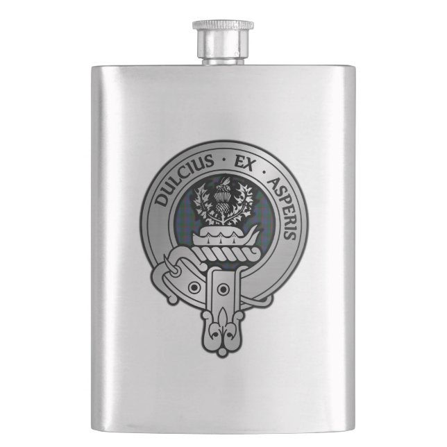 Petaca Clan Ferguson Escudo y Tartan Flask (Anverso)