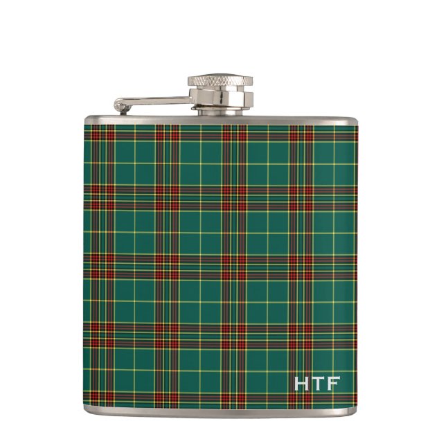 Petaca Clan Forde Tartan Monogrammed (Anverso)
