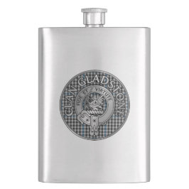 Petaca Clan Gladstone Escudo y Tartán