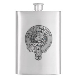 Petaca Clan Gladstone Escudo y Tartán