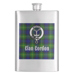 Petaca Clan Gordon Tartan Escudo