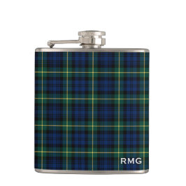 Petaca Clan Gordon Tartan Monogrammed