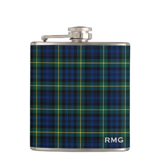 Petaca Clan Gordon Tartan Monogrammed