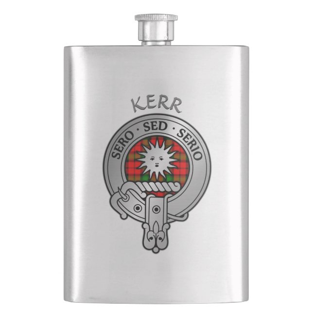 Petaca Clan Kerr Escudo Flask (Anverso)