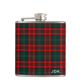 Petaca Clan Kerr Tartan Monogrammed