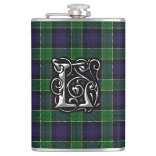 Petaca Clan Leslie Tartan Old Scotland Flask