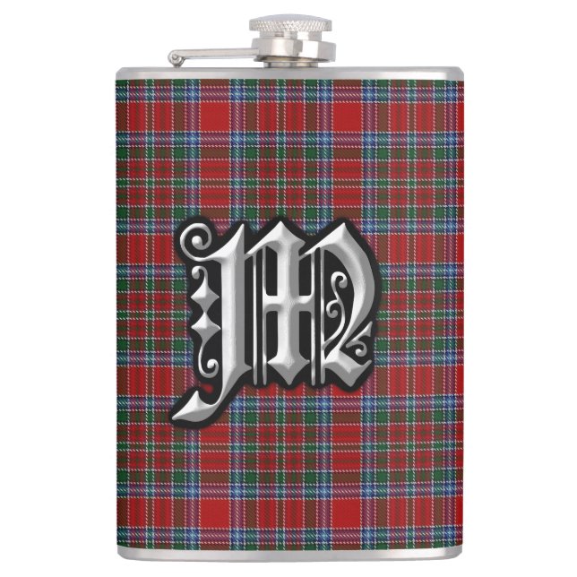 Petaca Clan MacBean MacBain Tartan Old Scotland Flask (Anverso)