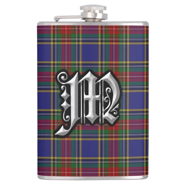 Petaca Clan MacBeth Tartan Old Scotland Flask (Anverso)