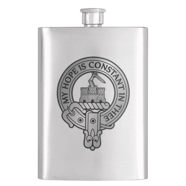 Petaca Clan MacDonald de Clanranald Escudo (Anverso)