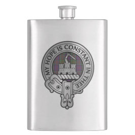 Petaca Clan MacDonald de Clanranald Escudo y Tartan Flask