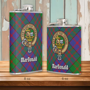Petaca Clan MacDonald Escudo por Tartán