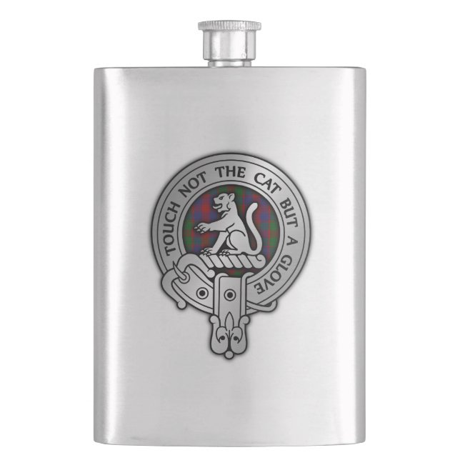 Petaca Clan MacGowan Escudo y Tartán (Anverso)