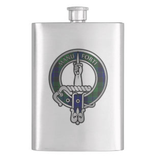 Petaca Clan MacKay Tartan Escudo