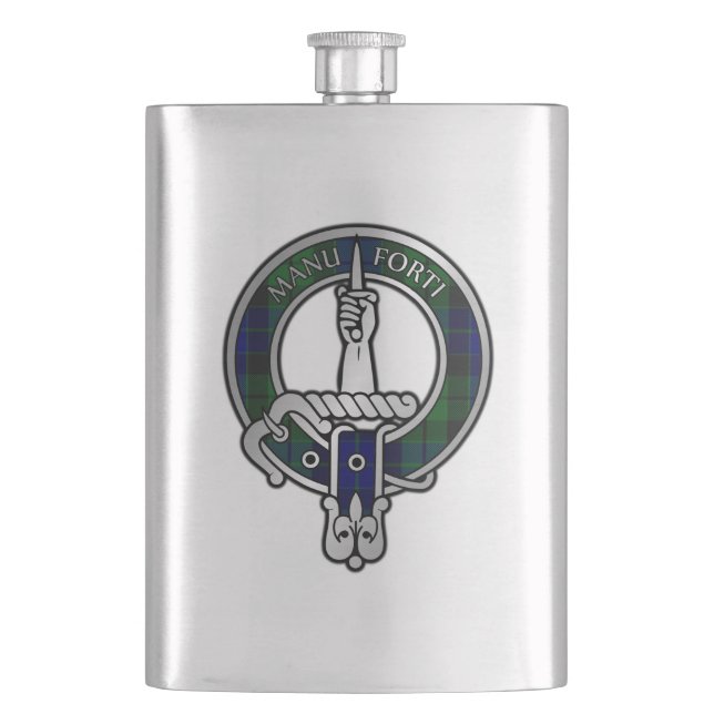 Petaca Clan MacKay Tartan Escudo (Anverso)