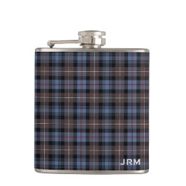 Petaca Clan Mackenzie Reproduction Tartan Monogram