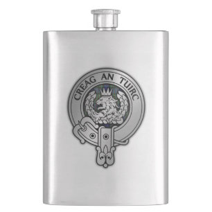 Petaca Clan MacLaren Escudo y Tartán
