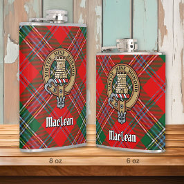 Petaca Clan MacLean Escudo sobre Tartán