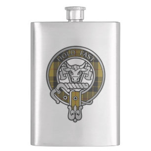 Petaca Clan MacLeod Escudo y Tartan Flask