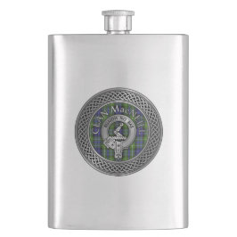 Petaca Clan MacNeill de Gigha Escudo y Tartan Flask