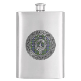 Petaca Clan MacNeill de Gigha Escudo y Tartan Flask