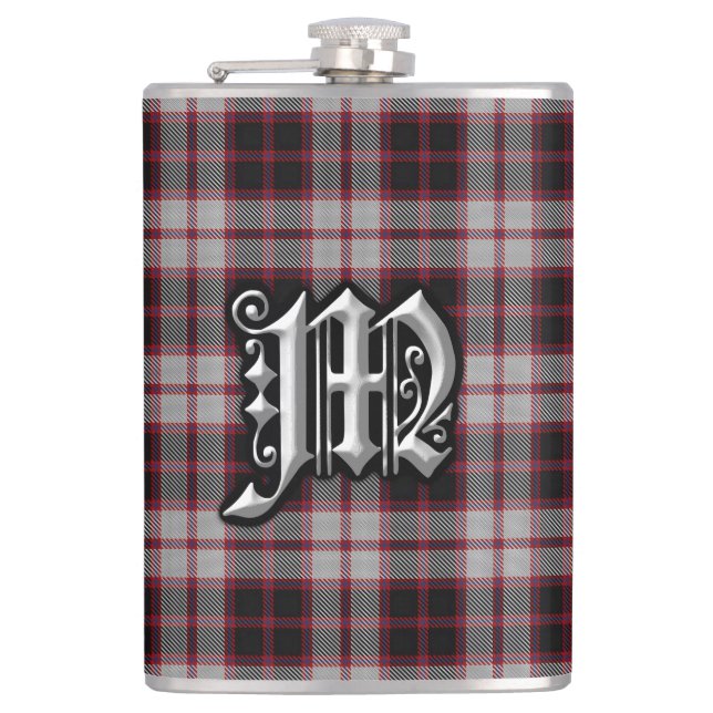 Petaca Clan MacPherson Tartan Old Scotland Flask (Anverso)