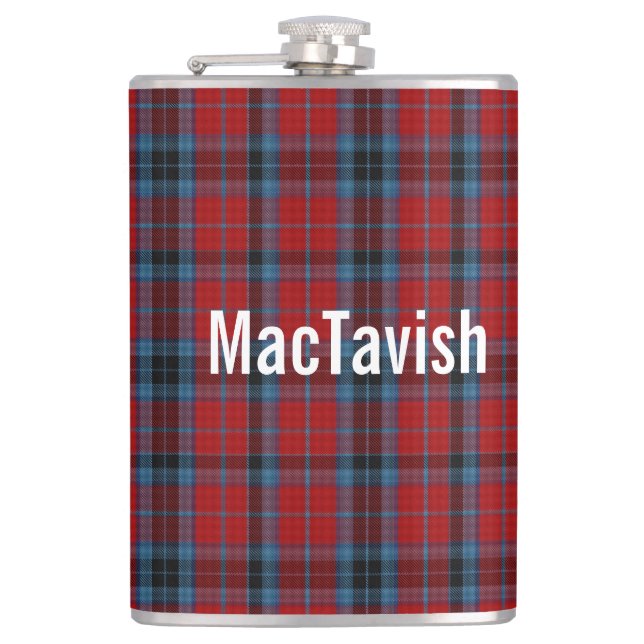 Petaca Clan MacTavish Tartan Personalizado (Anverso)