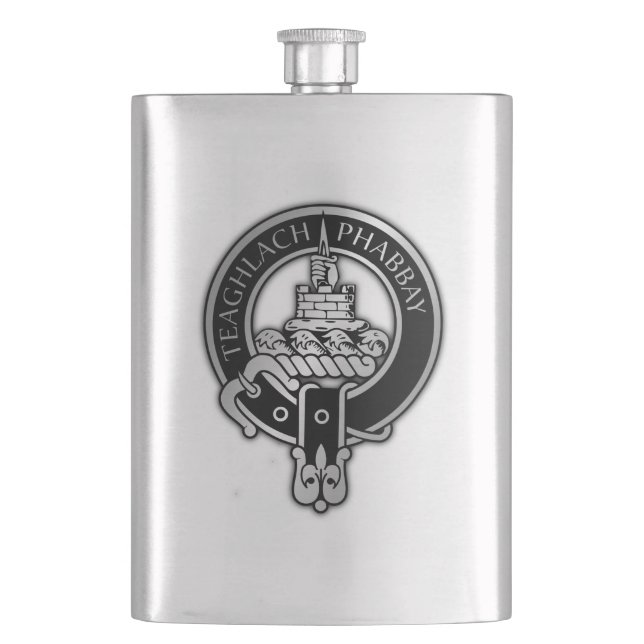 Petaca Clan Morrison Escudo Flask (Anverso)