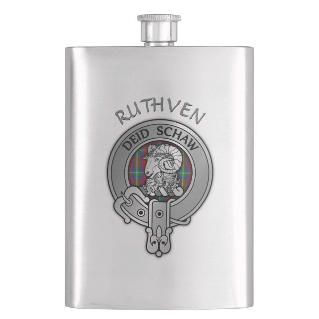 Petaca Clan Ruthven Escudo (Anverso)