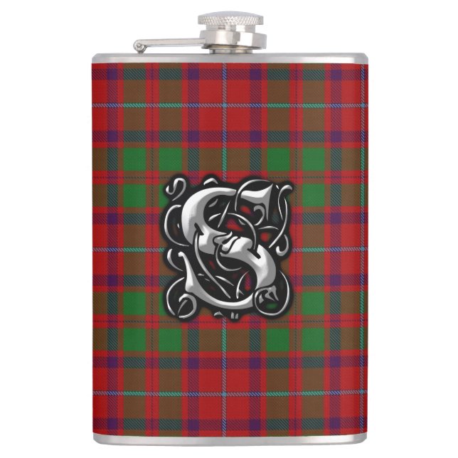 Petaca Clan Shaw Tartan Old Scotland Flask (Anverso)