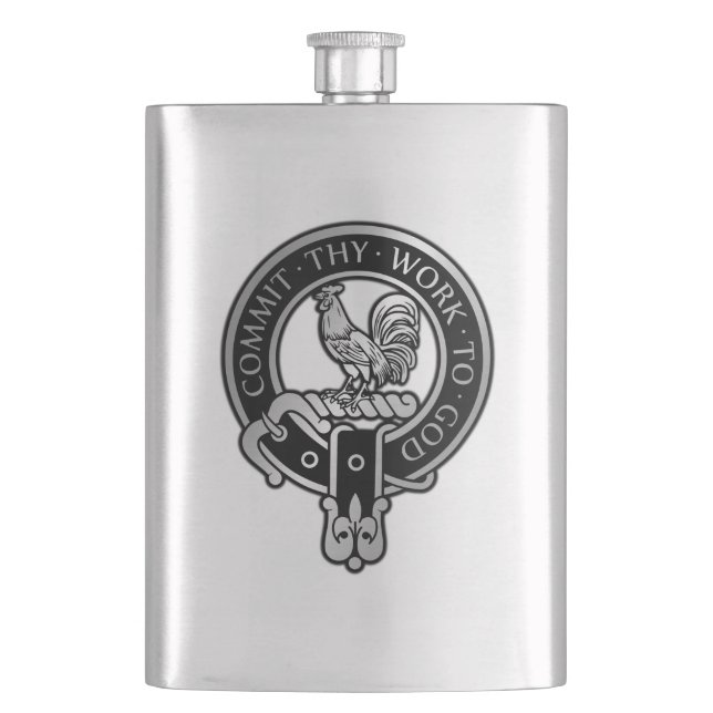 Petaca Clan Sinclair Escudo Flask (Anverso)