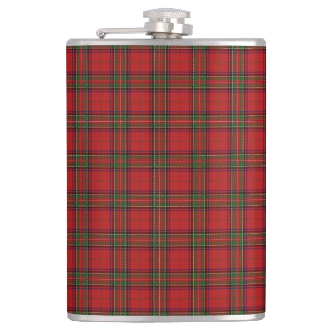 Petaca Clan Stewart Royal Scottish Tartán Plaid Pattern (Anverso)