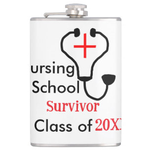 Petaca Clase de sobrevivientes de la escuela de enfermerí