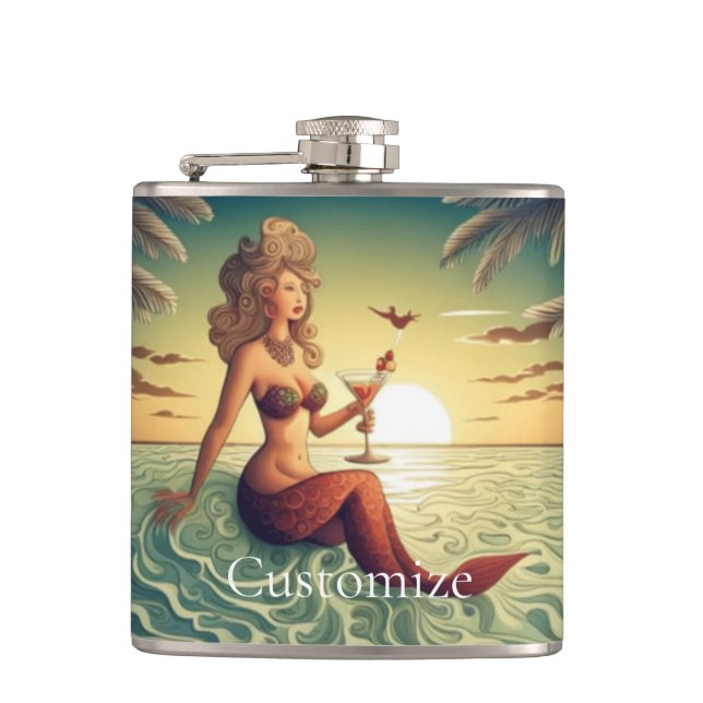 Petaca Clásica Martini Mermaid Thunder_Cove (Anverso)