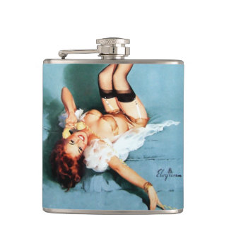 Petaca Clásico de 1950 Chica de clavija ventilado en la P