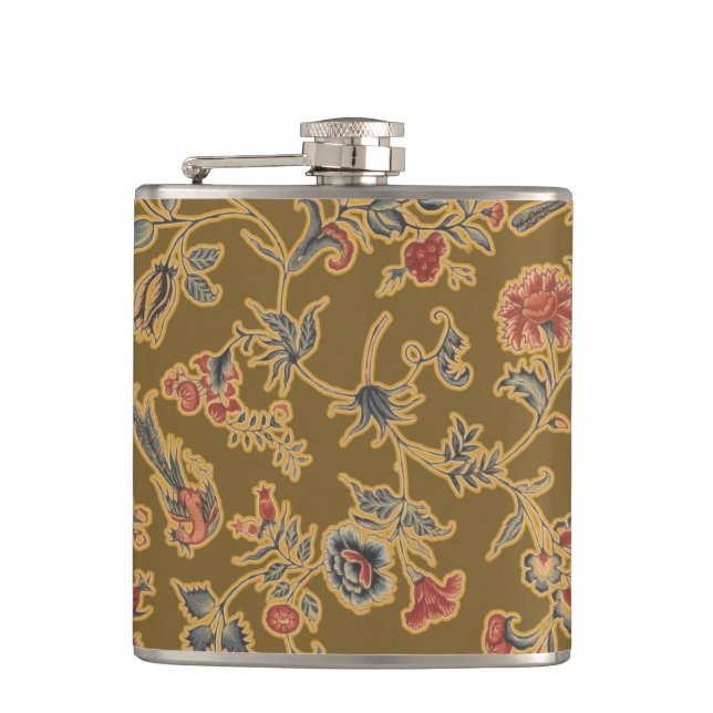 Petaca Clásico Flor Bonito Chintz Diseño floral suave (Anverso)