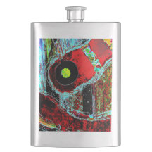 Classic Flask - Frequency Serpent Abstract Energy 