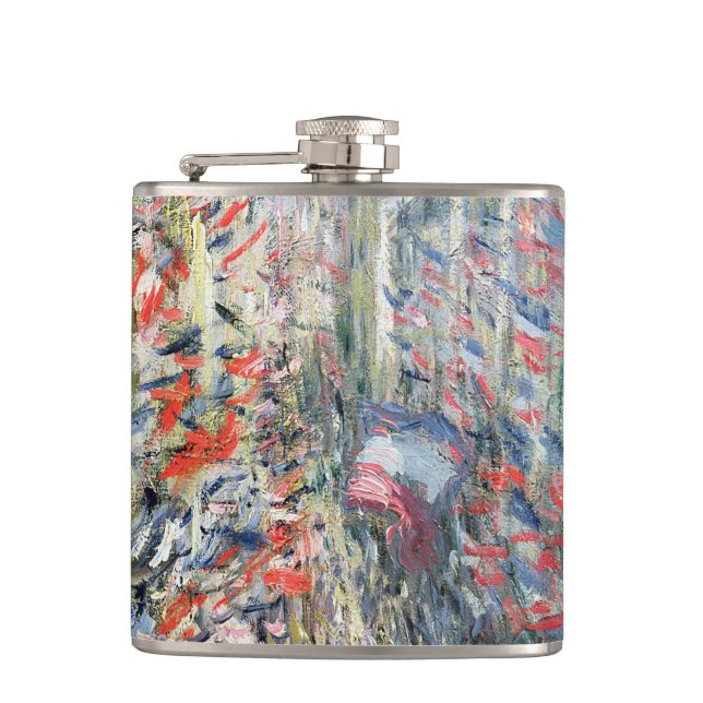 Petaca Claude Monet el | la ruda Montorgueil, París (Anverso)