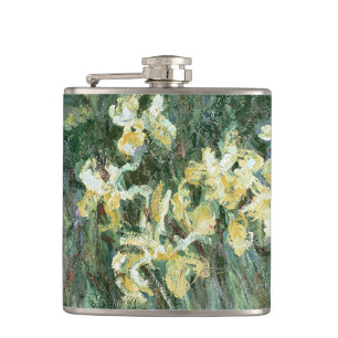 Petaca Claude Monet el los iris amarillos