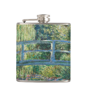 Petaca Claude Monet - Estanque de nenúfares, Armonía Verd
