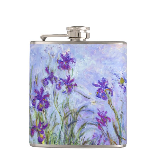 Petaca Claude Monet - Lilac Irises / Iris Mauves (Anverso)